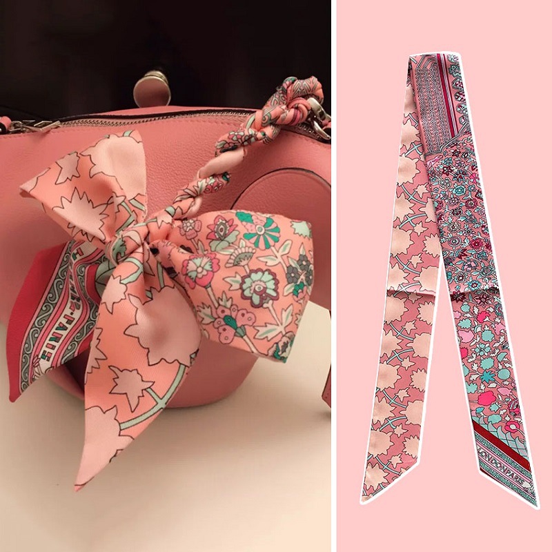 Foulard en soie poignée de sac ceinture décorative bandeau nouvelle offre spéciale de la saison tendance sac enveloppé en soie véritable cravate sac à main style coréen...