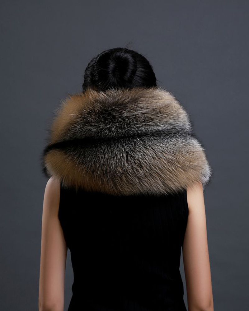Hiver chaud grand col de fourrure de renard véritable manteau de fourrure naturelle foulards de luxe femmes hommes vestes capuche châle décor femme cou écharpe enveloppes