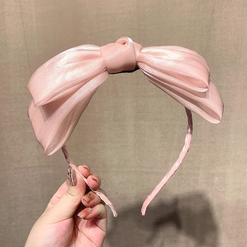 Printemps/été fille arc lunette bandeau couleur unie bandeau de cheveux Diademas Para El Pelo Mujer Оijn Khuк Mujer bandeaux pour femmes