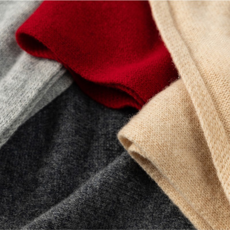 Écharpe triangulaire en laine pour femme, châle tricoté chaud, décontracté, couleur unie, nouvelle mode automne hiver 2026, 100%