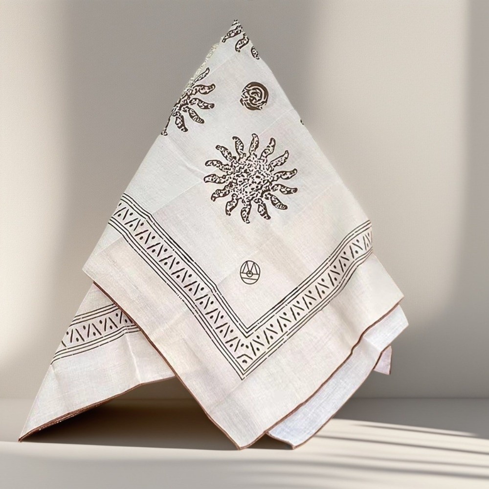 Foulard carré rétro à motif floral Y2K Hip Hop, Bandeau pour cheveux, Bandana punk pour filles