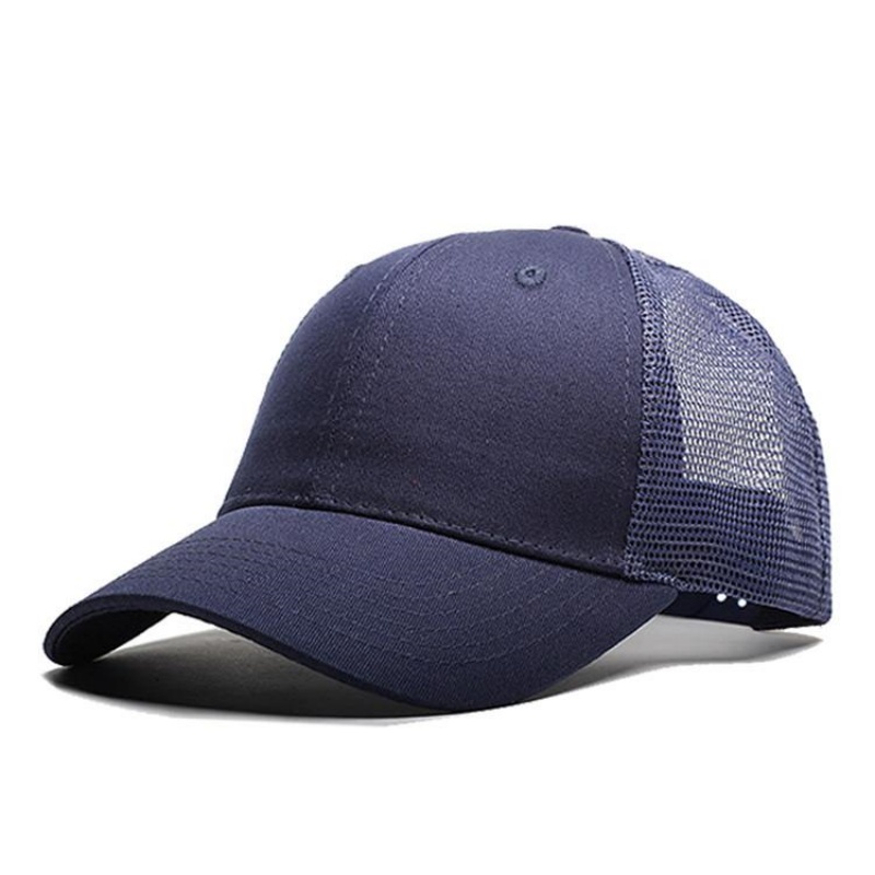 Casquette de baseball unisexe pour l'été, chapeau de soleil camouflage respirant en maille, casquette snapback de couleur unie pour homme