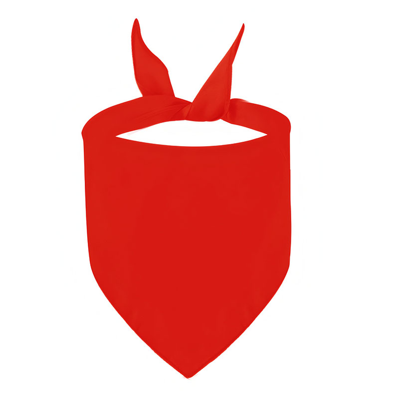 Écharpe triangulaire Simple 100% coton avec Logo imprimé personnalisé pour hommes et femmes, col de Sport, vente en gros