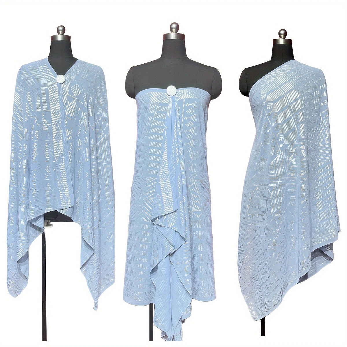 Nouveau femmes élégant crème solaire écharpe châle mode élégant feuille d'étain or impression foulards dame en mousseline de soie Hijabs