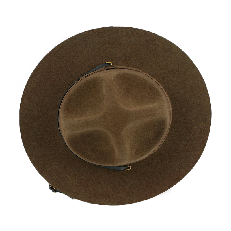 Chapeau haut-de-forme 100% laine, chapeau d'instructeur, casquette du Corps des Marines des états-unis, chapeau à grands bords