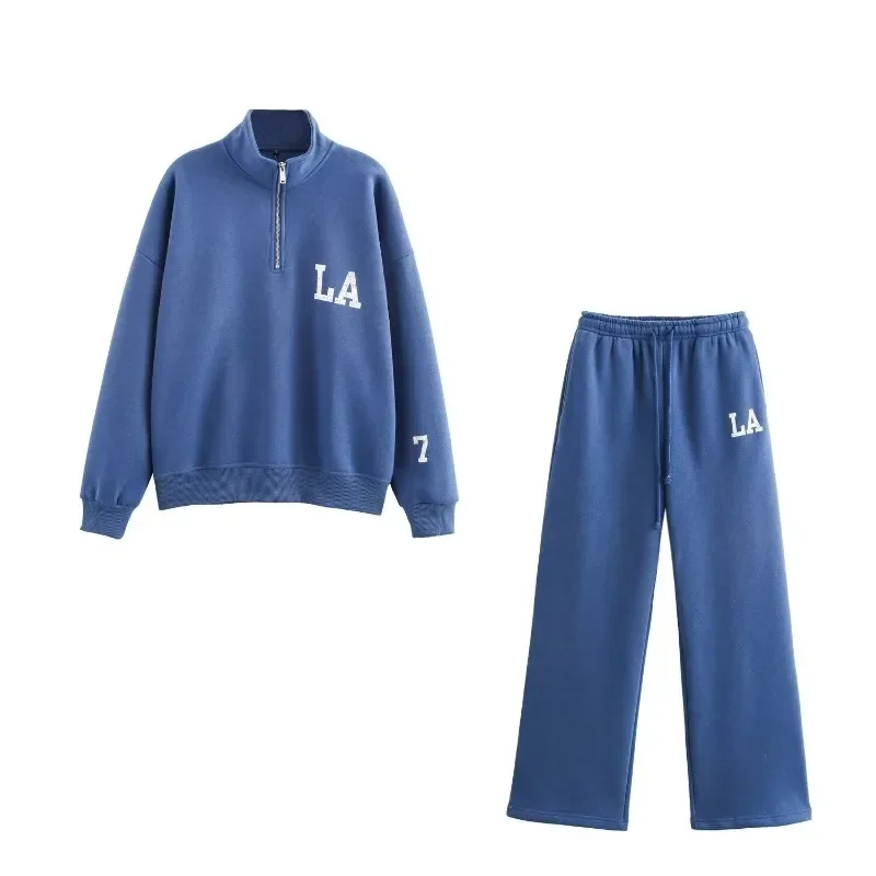 Survêtement femme Jersey ensembles Sweats ensemble 2025 hiver coton costumes large Baggy pantalon vêtements de sport 2 pièces ensemble femmes tenues