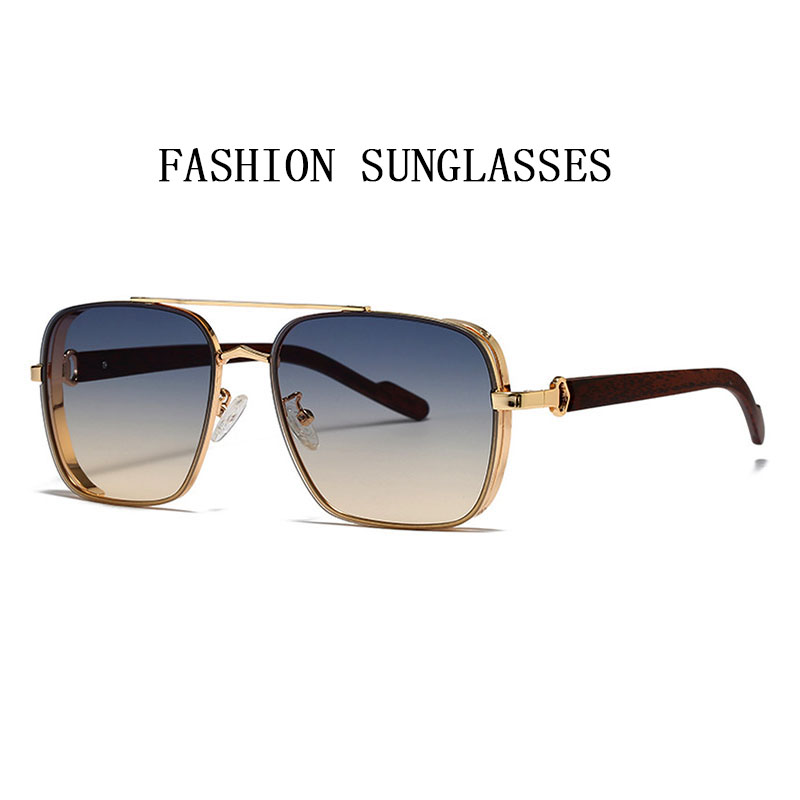 2023 lunettes De soleil pour hommes lunettes De soleil carrées femmes à la mode Luxe Vintage lunettes De mode rétro Steampunk nuances Gafas De Sol Hombre