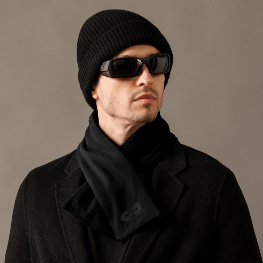 Châle en cachemire d'hiver Vintage de haute qualité, écharpe douce de Style coréen pour hommes, silencieux chaud coupe-vent en cachemire unisexe