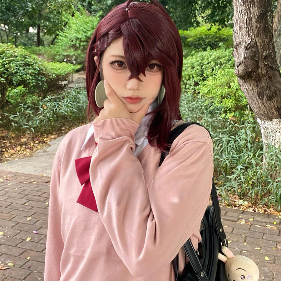 Uniforme JK Ayase Momo Cosplay, tenue de lycéens trempée, jupe Dandadan, costume COS, fête de carnaval, rose