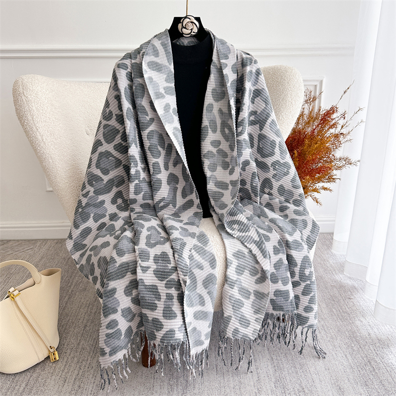 Écharpe de luxe en cachemire uni bleu pour femmes, couverture chaude et épaisse, châle enveloppant, Pashmina, Bufanda, Poncho, hiver