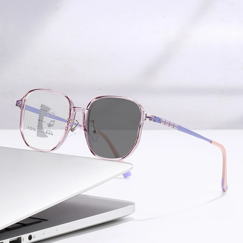 Lunettes de lecture multifocales photochromiques pour femmes, élégantes, Business, blocage de la lumière bleue, à la mode et simples, pour hommes