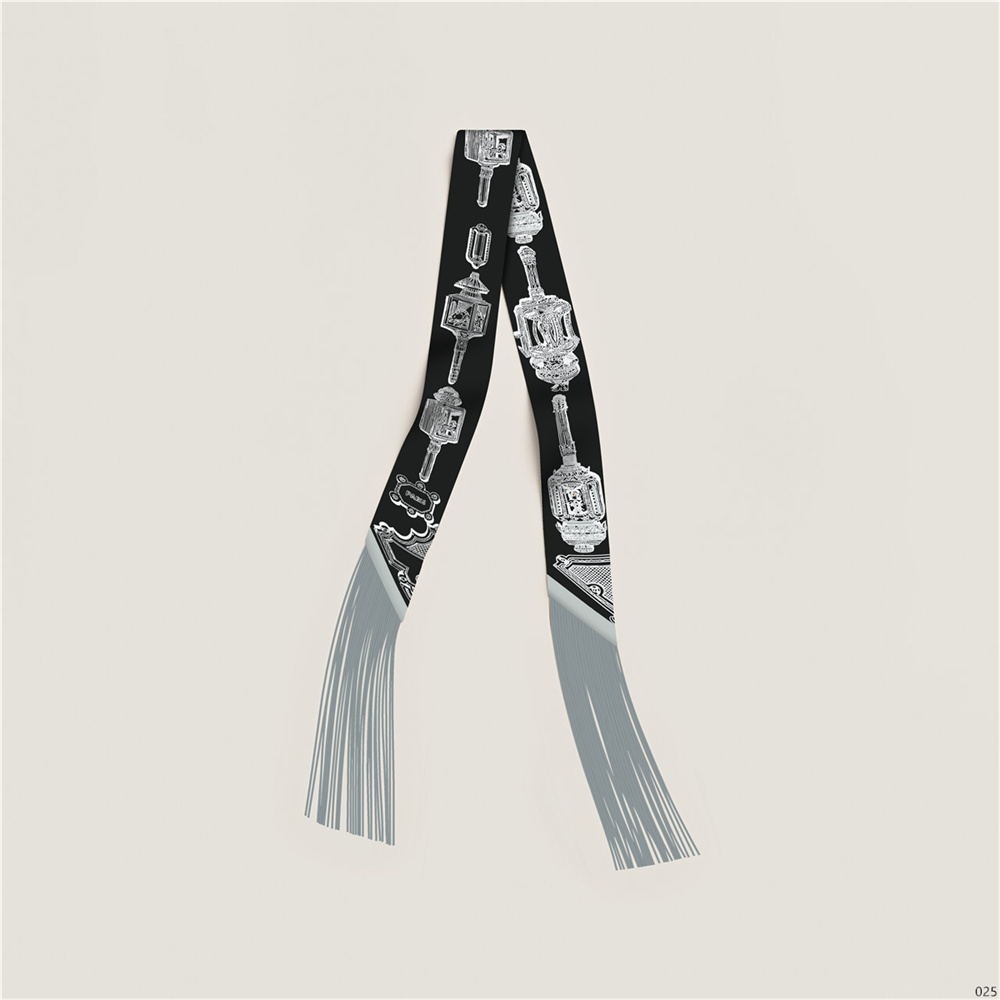 Écharpe en soie à pompons style luxe pour femme, long ruban décoratif pour sac, ceinture pour cheveux, petits foulards très vendus, 130x5CM