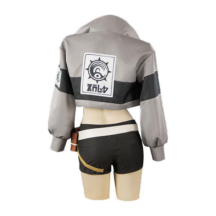 Riyo Cosplay Costume Anime fille travailleur tenue veste short uniforme ensemble avec sac de taille sac à dos Halloween carnaval uniforme ensemble