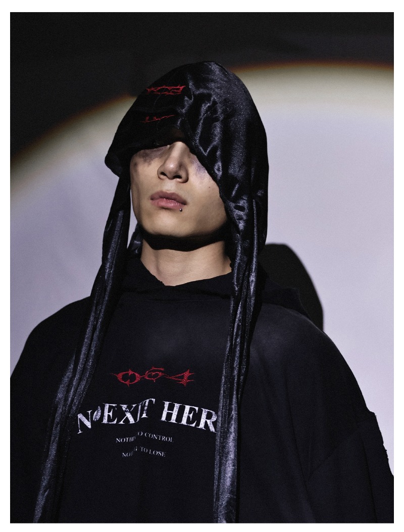 Desinger Soyeux Hip Hop Punk Écharpe pour Hommes Femmes Gothique Brodé Longue Queue Ondes Casquette Tendance Protection Solaire Rappeur Durag