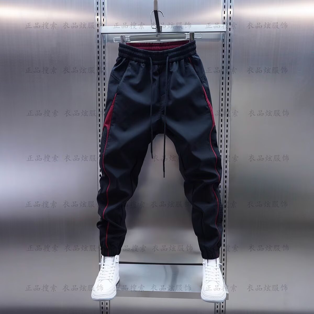 Pantalons de survêtement pour hommes course à pied sport Joggers sarouel Streetwear hommes taille élastique ample cordon pantalon pantalons décontractés