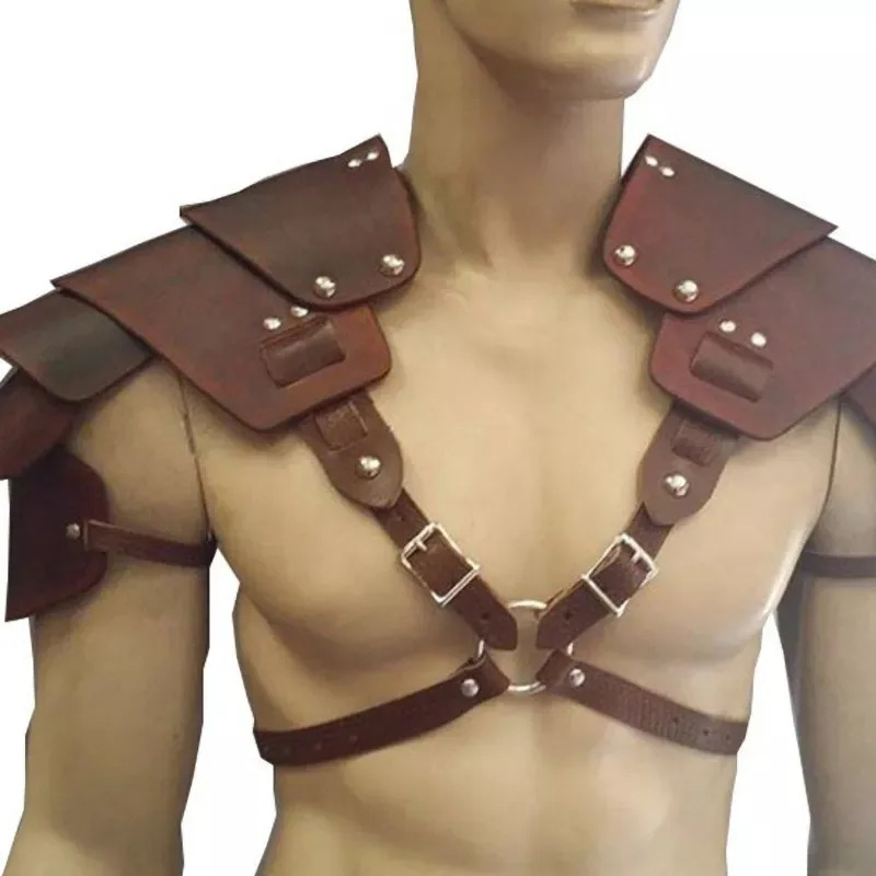 Cosplay médiéval guerrier Viking épaule Costume armure gladiateur samouraï chevalier pauldrons gothique Steampunk Halloween habiller $ #