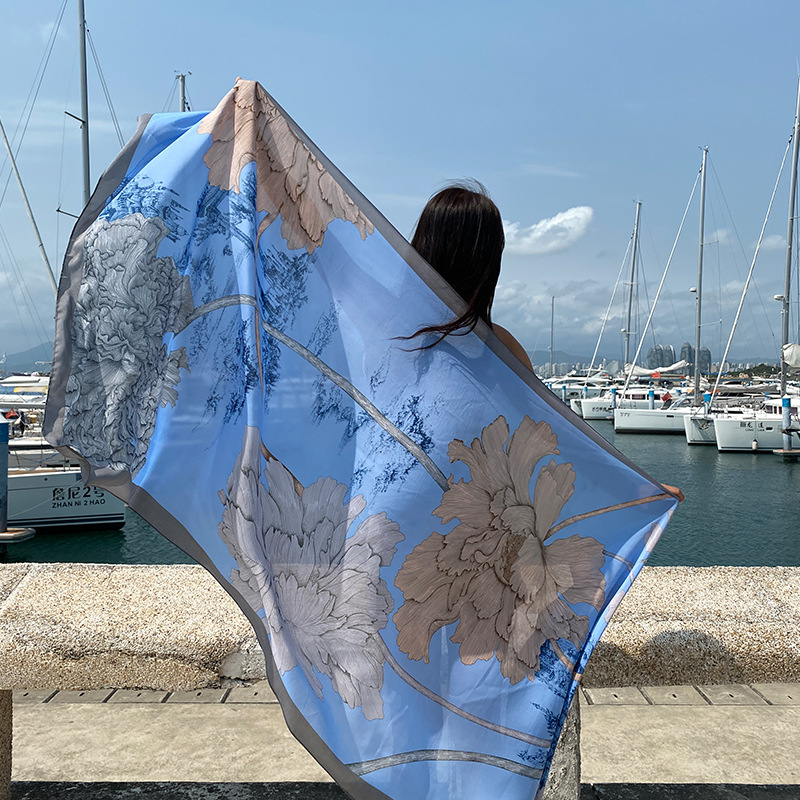 Écharpe de protection solaire pour femme, robe de plage, Industries ong, bikini, couverture ronde, châle doux, grande taille, été