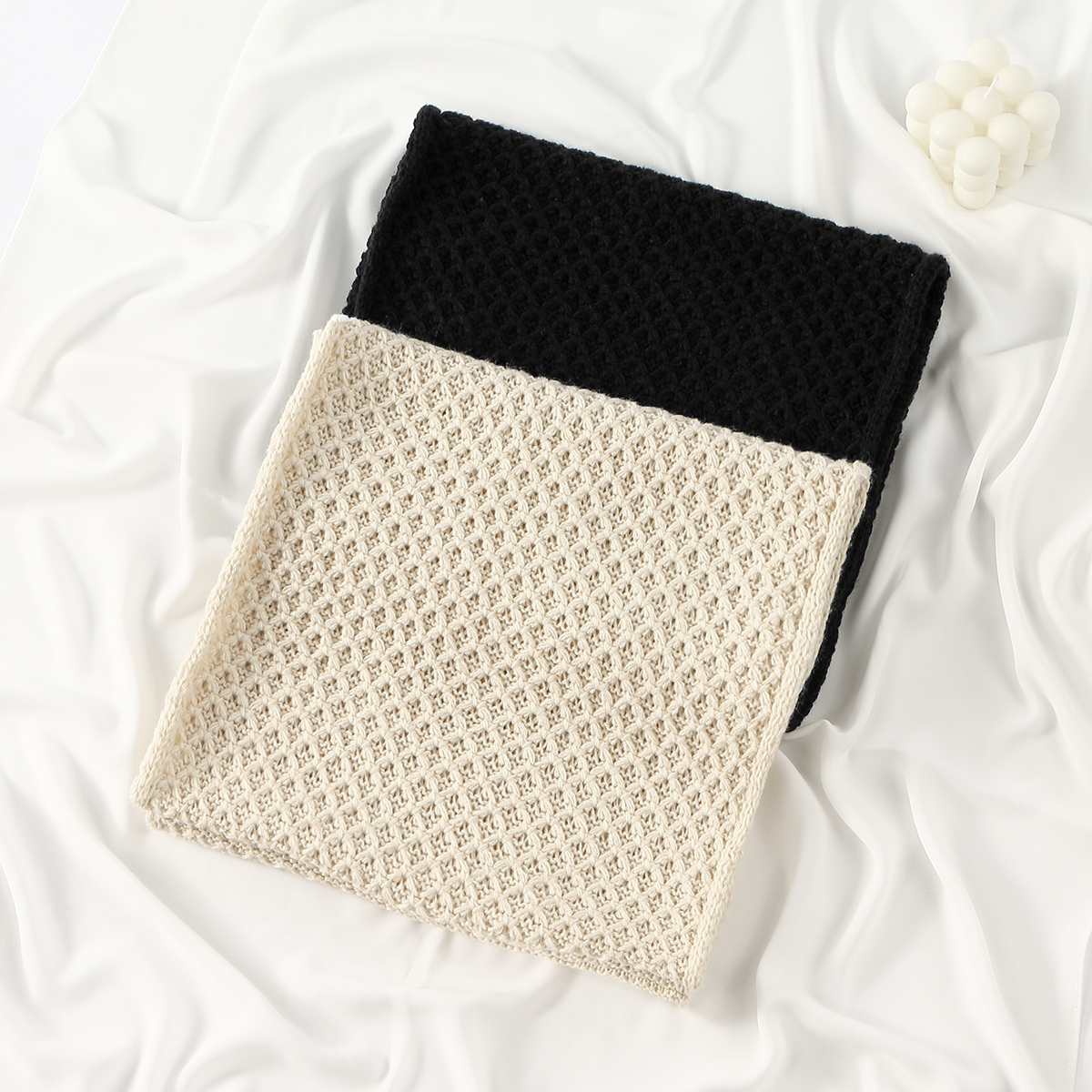 Polyvalent cou plus chaud solide cercle boucle Sccarf nouvel hiver tricoté anneau écharpe femme hommes épais foulard coupe-vent silencieux écharpe