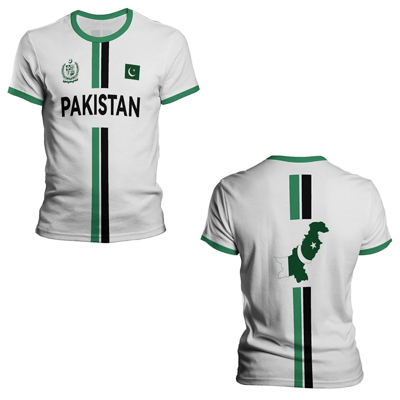 Maillots et t-shirts de football imprimés en 3D pour toute la famille de l'équipe nationale pakistanaise, parfaits pour les vêtements de sport