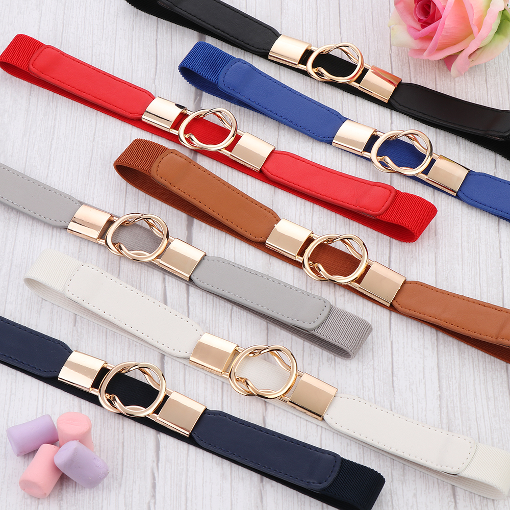 Ceinture élastique fine pour femme, ceinture de taille ronde commandée, ceintures de smoking élégantes, ceinture de cuir chevelu à la mode, accessoires vestisens