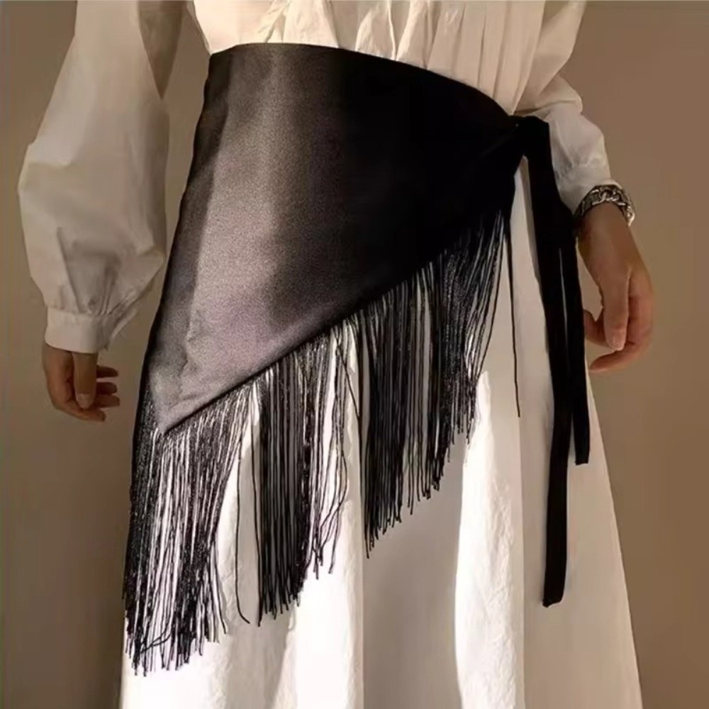 Mode large ceinture taille ceinture glands Triangle forme danse ceinture ceinture ceinture femmes