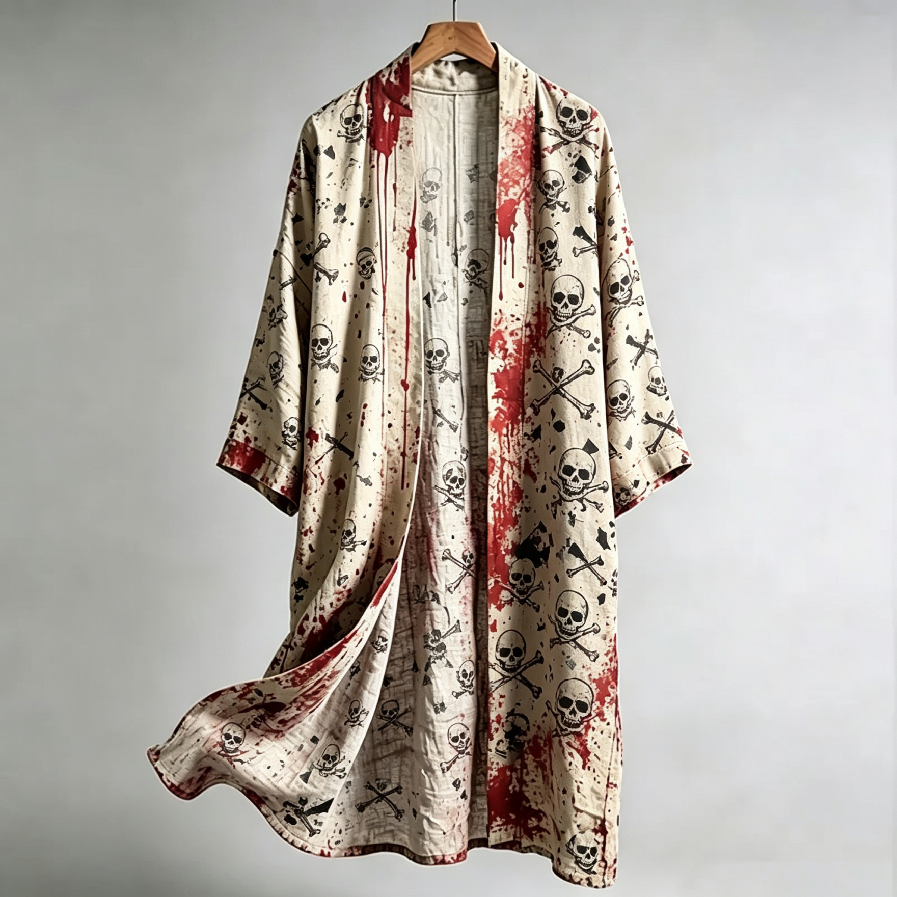 Robe kimono pour femmes, style Y2K, légère, à imprimé floral, longue, idéale comme paréo.