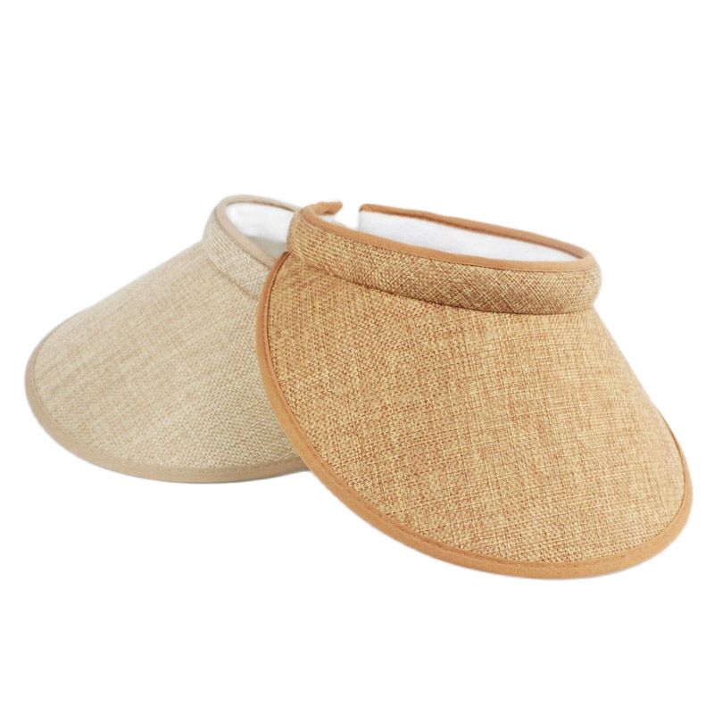 Visières de soleil pour femmes, chapeaux de mode en faux lin pour femmes, visières de sport pour femmes