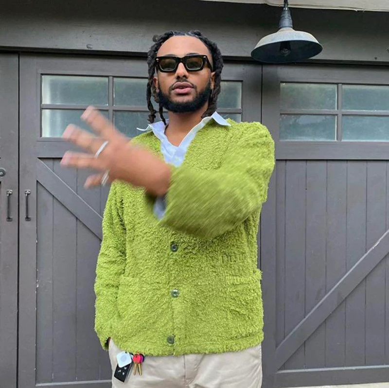 CPFM.XYZ-Cardigan Brodé pour Homme et Femme, Veste à Col en V