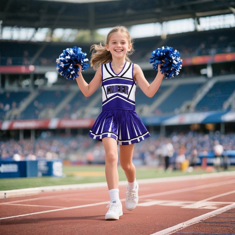 Robe de pom-pom girl pour filles, tenue de spectacle de fête de célébration de jeu de Football scintillant, Costume de joie personnalisé pour événements festifs