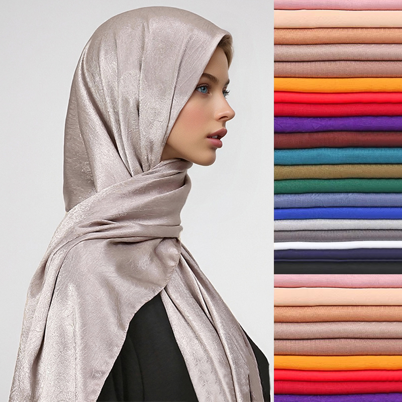 Maillot Modal musulman Hijab écharpe longue châle musulman écharpe femmes plaine doux Turban cravate tête chaînes bandeau SUNMAIHUA écharpe