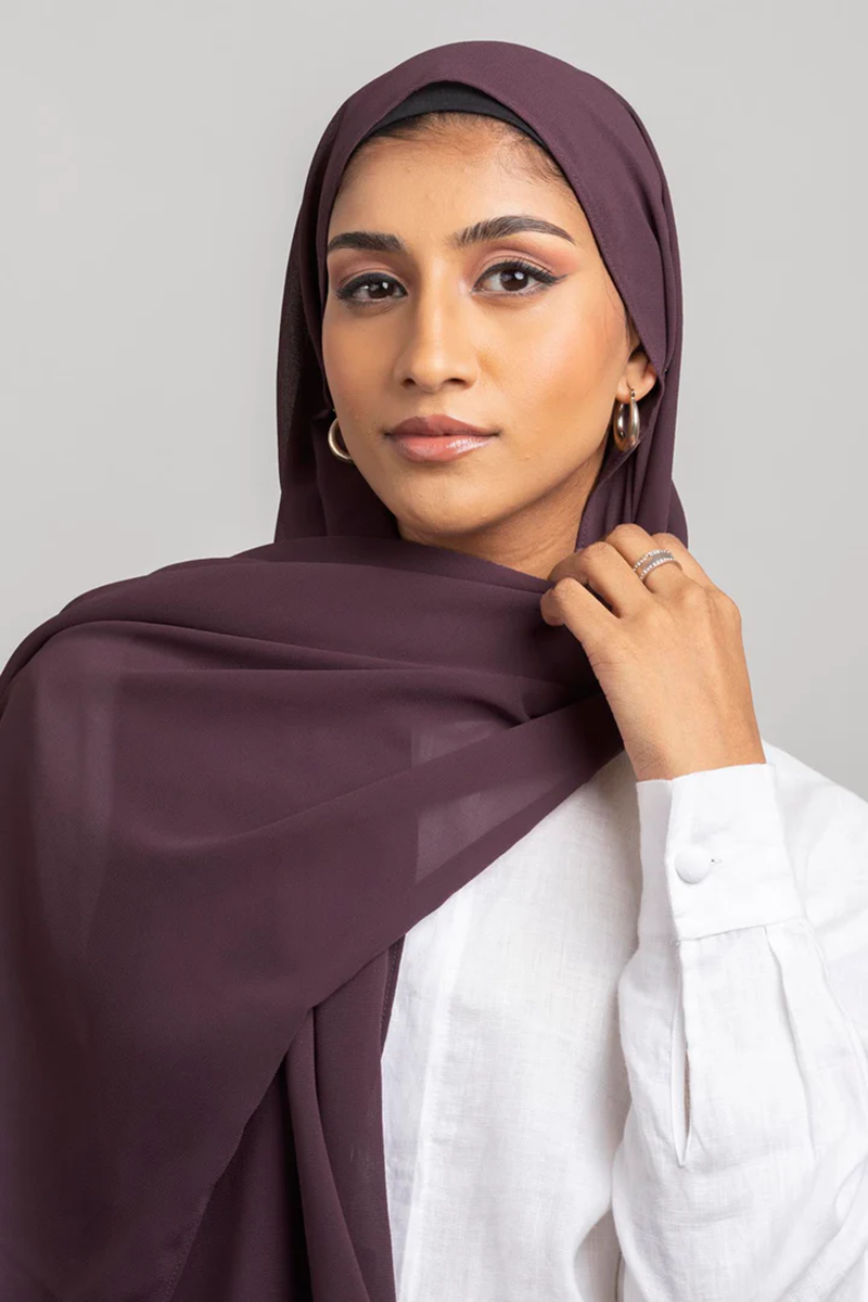 Hijab en mousseline de soie musulman pour femmes, foulard long uni, couvre-chef pour femmes, hijabs, écharpes, voile musulman pour femmes, hijabs en mousseline de soie