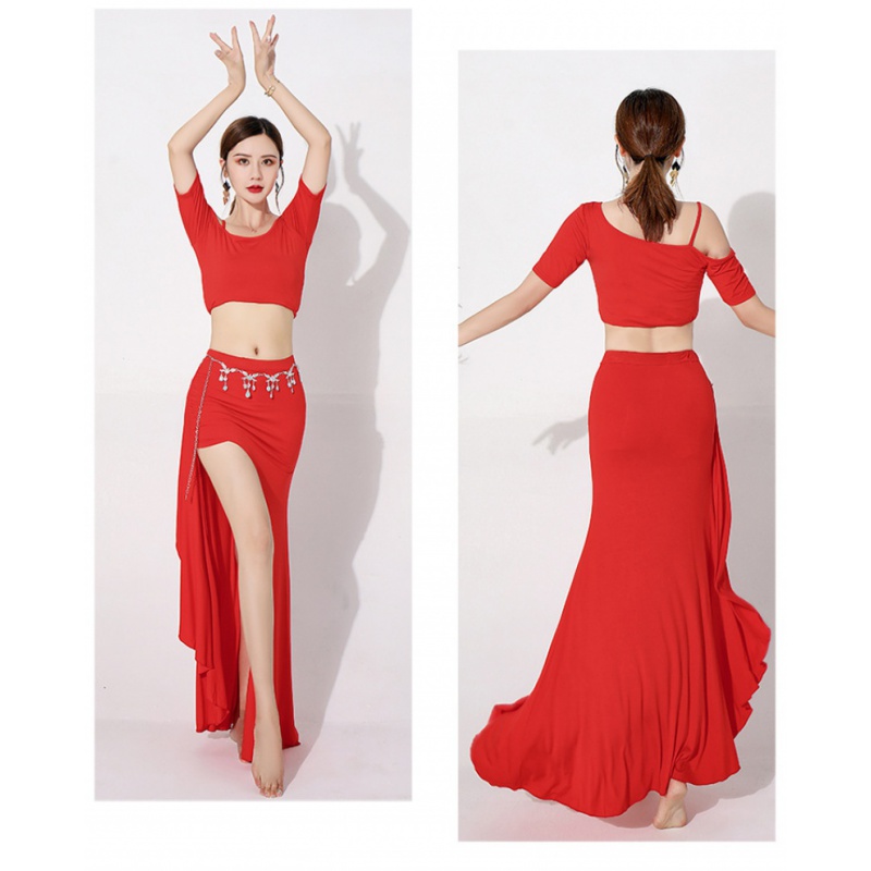 Femmes élégant danse du ventre haut court jupe Costume adulte dame orientale danse du ventre Performance formation cours classe tenue ensemble