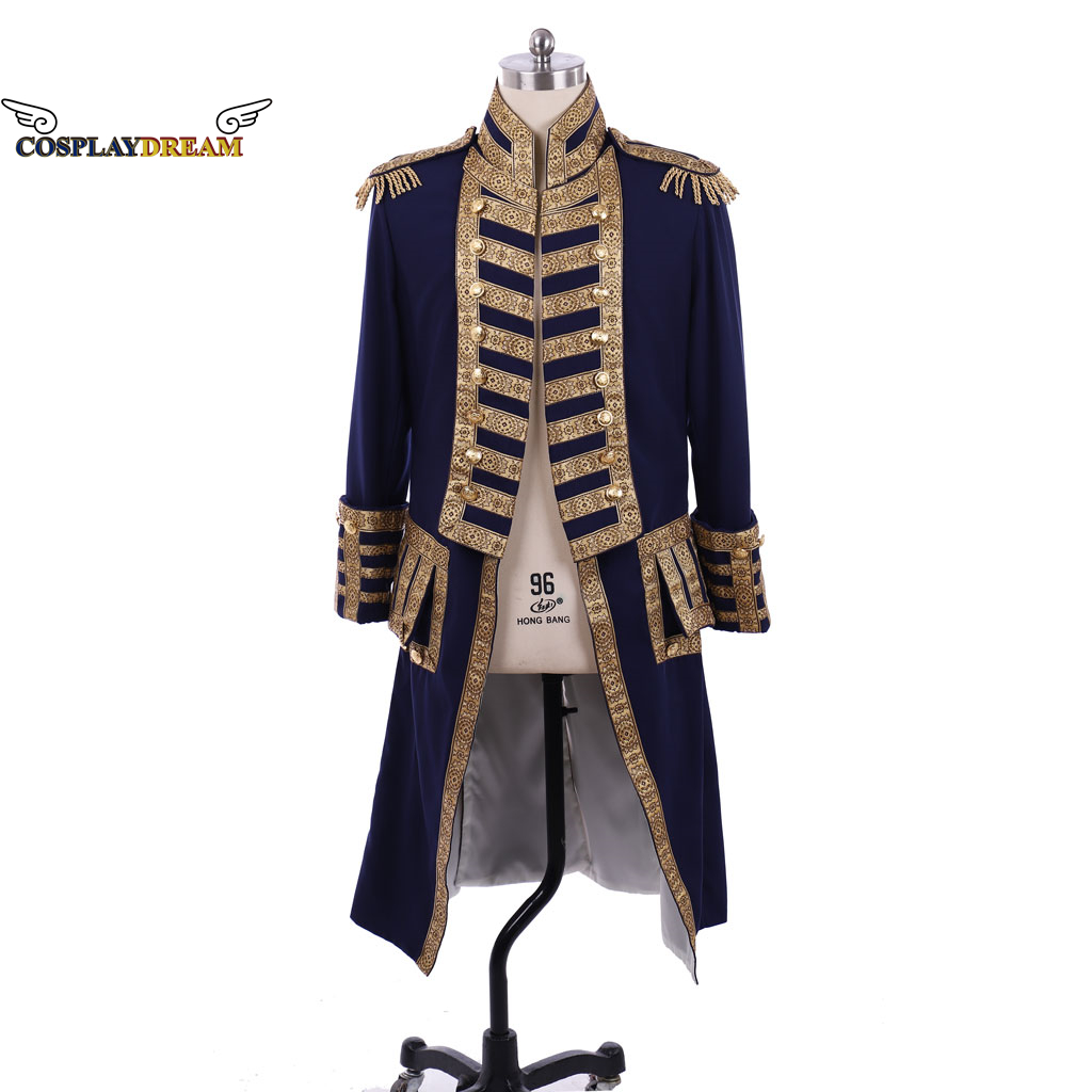Manteau de soldat d'officier militaire royal du 18ème siècle, veste d'uniforme médiéval pour hommes, manteau de smoking colonial Hamilton, Costume de Cosplay