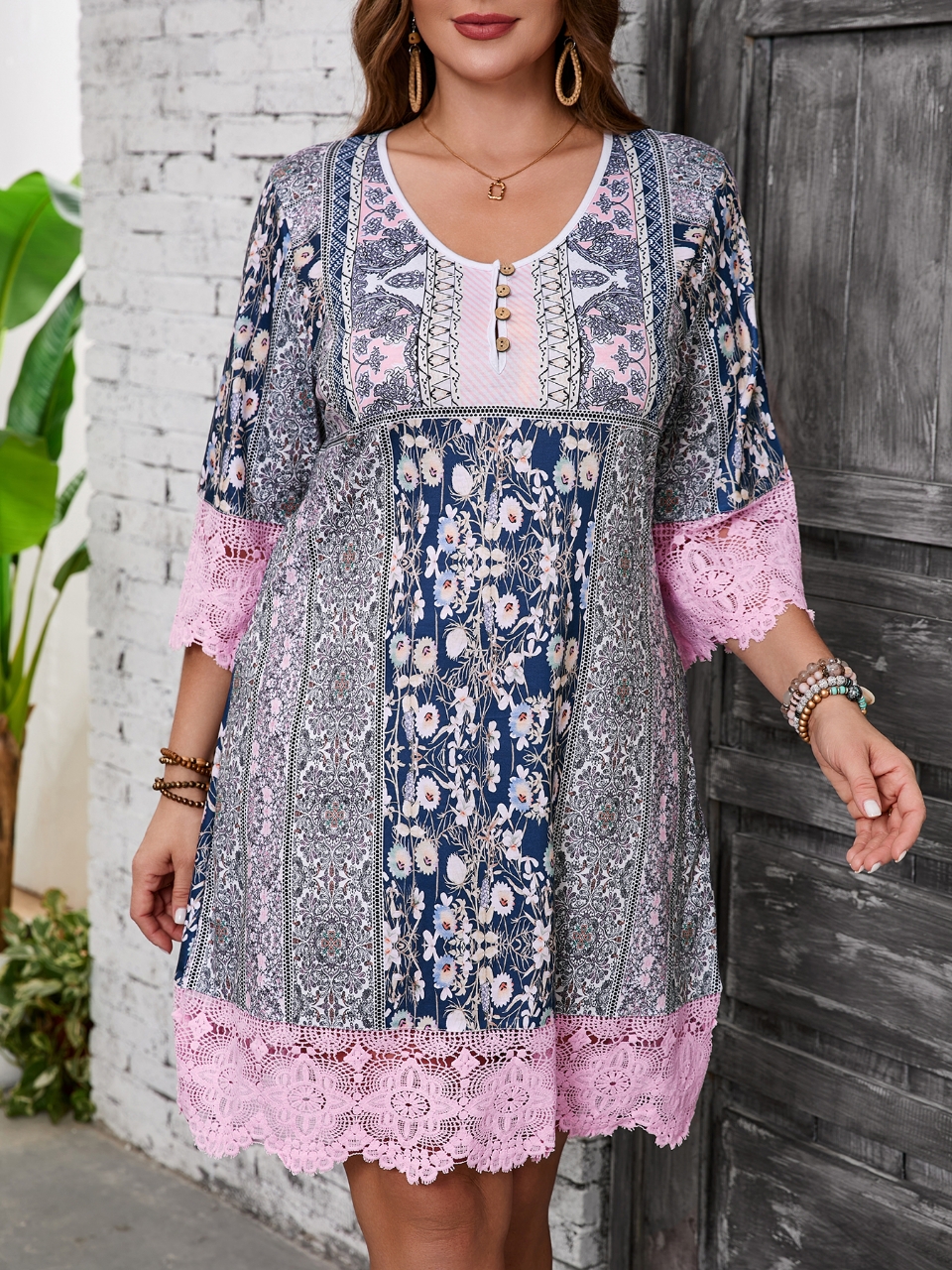 Grande taille mode femmes élégantes robe ample tenue décontractée femmes robe imprimée nouveau tempérament