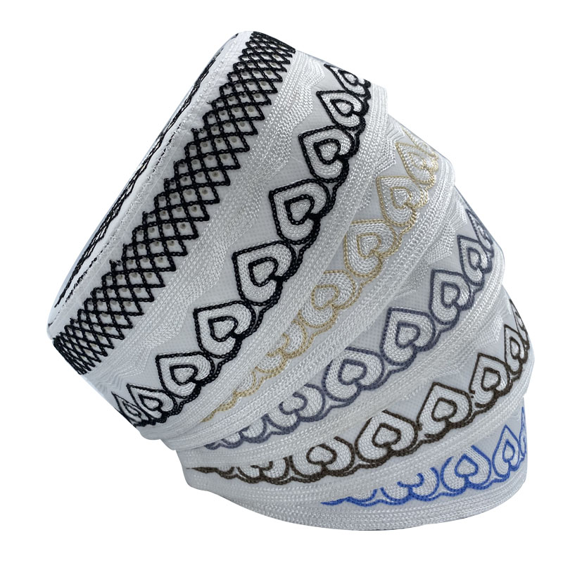 Chapeau de prière musulman en coton brodé pour hommes, Arabie saoudite, chapeaux islamiques, Topkippot, Turban, Kippa juive, zones me