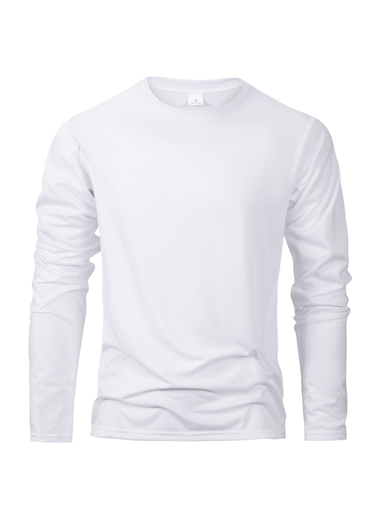 Printemps automne hommes T-shirts à manches longues décontracté hauts couleur unie haute qualité noir T-Shirt classique hommes vêtements
