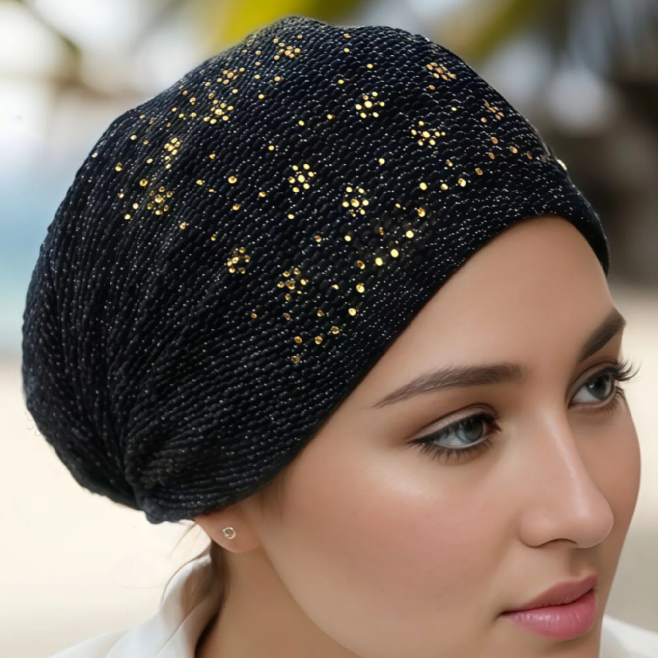 Bonnet sous-hijab islamique pour femmes, turban uni avec strass, bonnets hijab musulmans