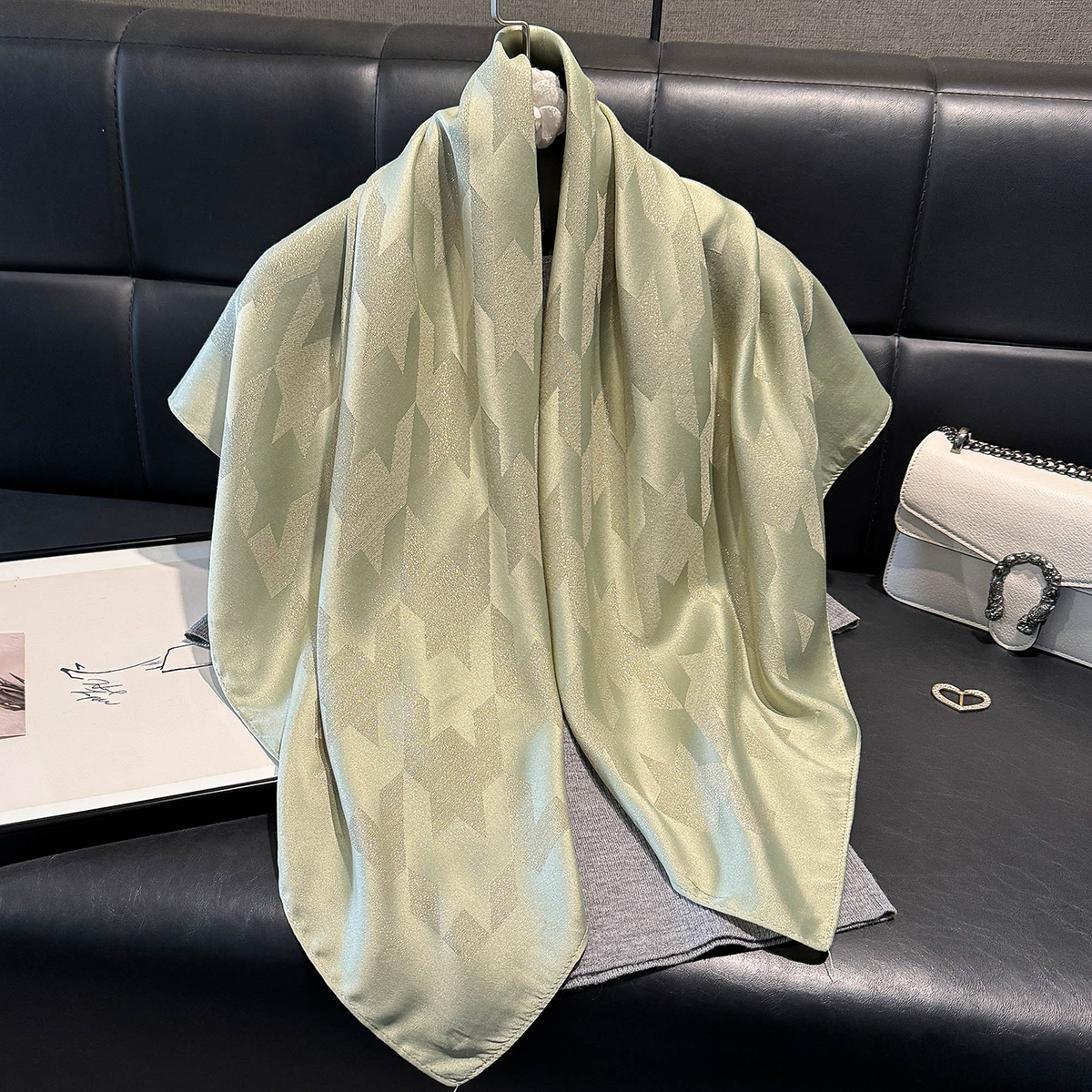 Hijab bohème pour femmes, marque de luxe, doux, Long châle carré musulman, protection solaire, sortie d'été, dernière collection 2025