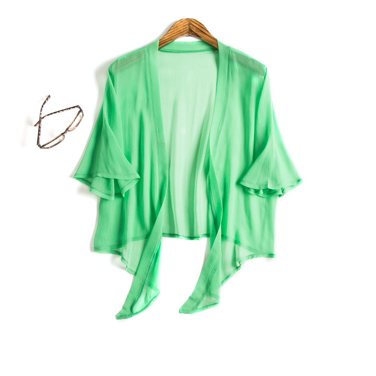 SuyaDream – chemisier en soie 100% pour femme, Blouse courte, unie, transparente, tissu de protection solaire, printemps été, 2021
