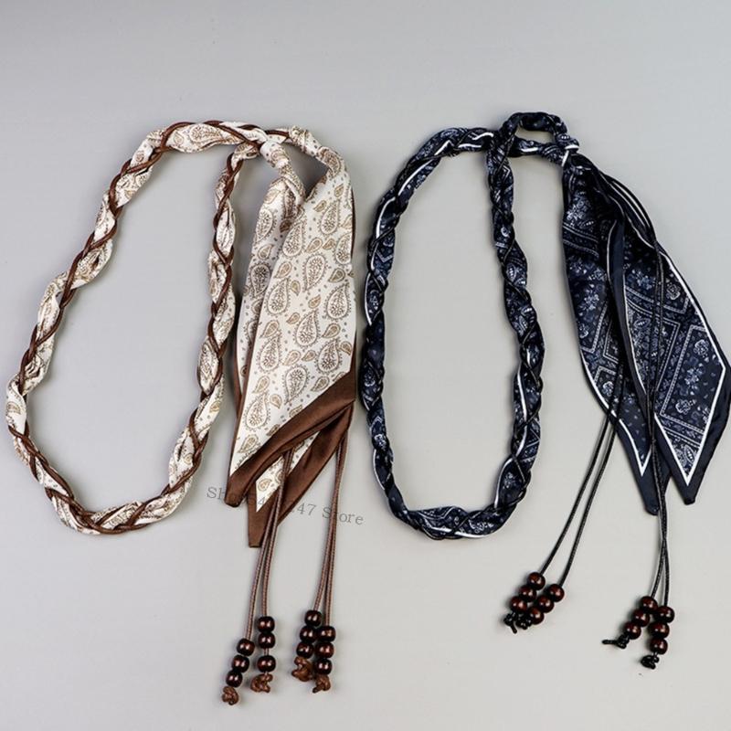 Corde taille unisexe polyvalente, ceinture tressée bohème, conception légère H7EF