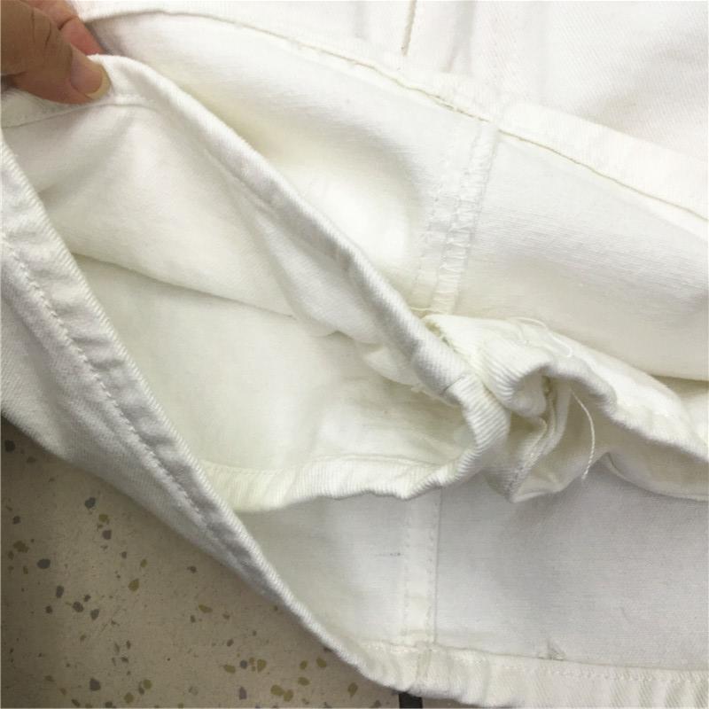 Jupe courte trapèze en denim pour femmes, jupe enveloppée blanche, printemps et été 2024
