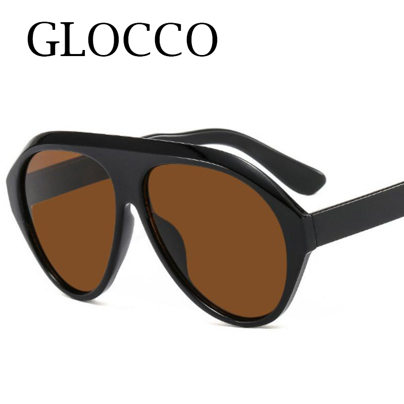 Lunettes de soleil pilote surdimensionnées pour femmes, marque de luxe, Vintage, une pièce, grande monture, pour la conduite en plein air, nuances noires et jaunes, 2025