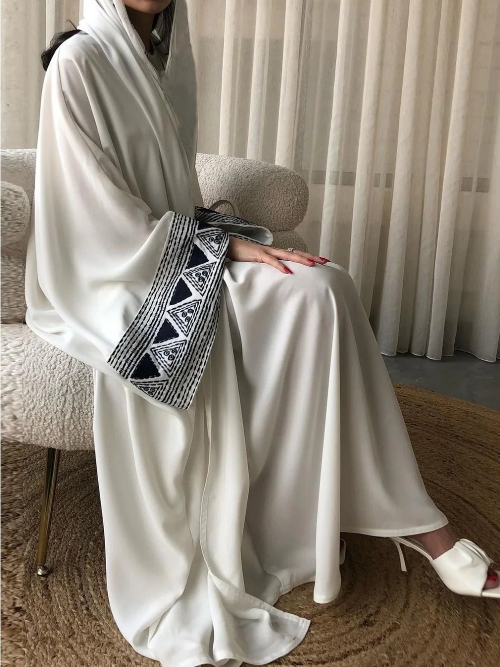 Maroc caftan Abayas Eid musulman Abaya pour les femmes robes de dubaï Jalabiya broderie Ramadan Islam robes arabe longue Robe 2025