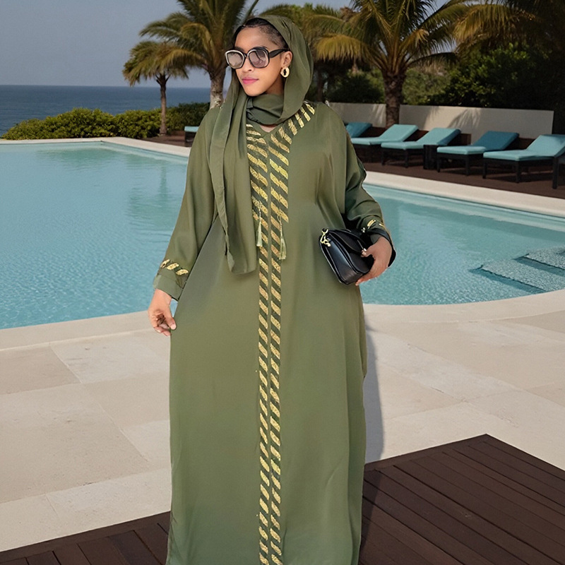 Robe musulmane Abaya Jalabiya femmes Eid robes saoudien longue Robe robes Hijab Islam Abayas foulard Ramadan marocain dubaï caftan