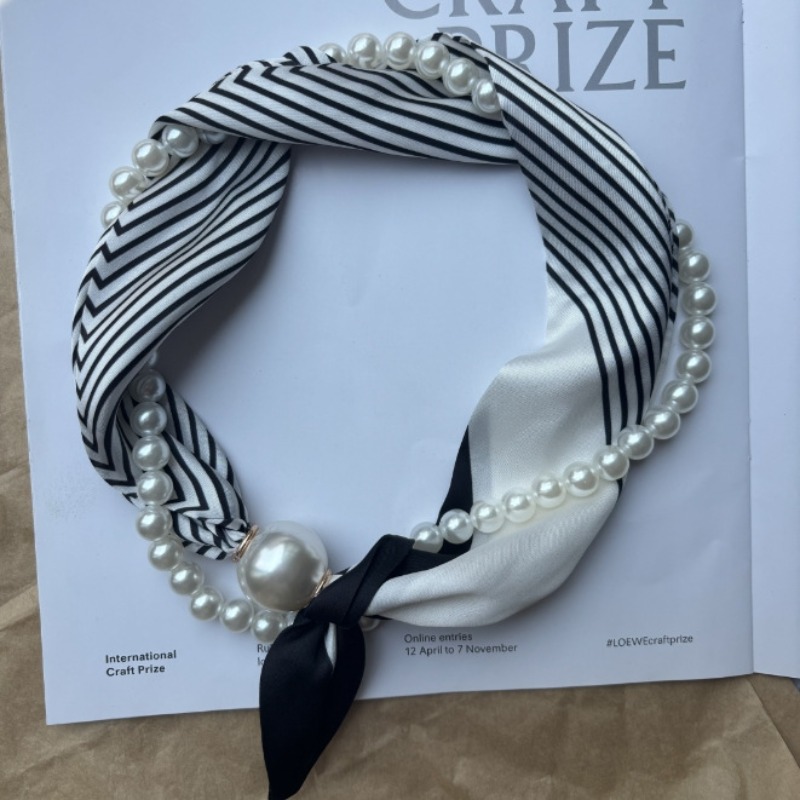 Collier de perles de luxe français, écharpe, fermoir magnétique, accessoires de mode pour femmes, printemps été