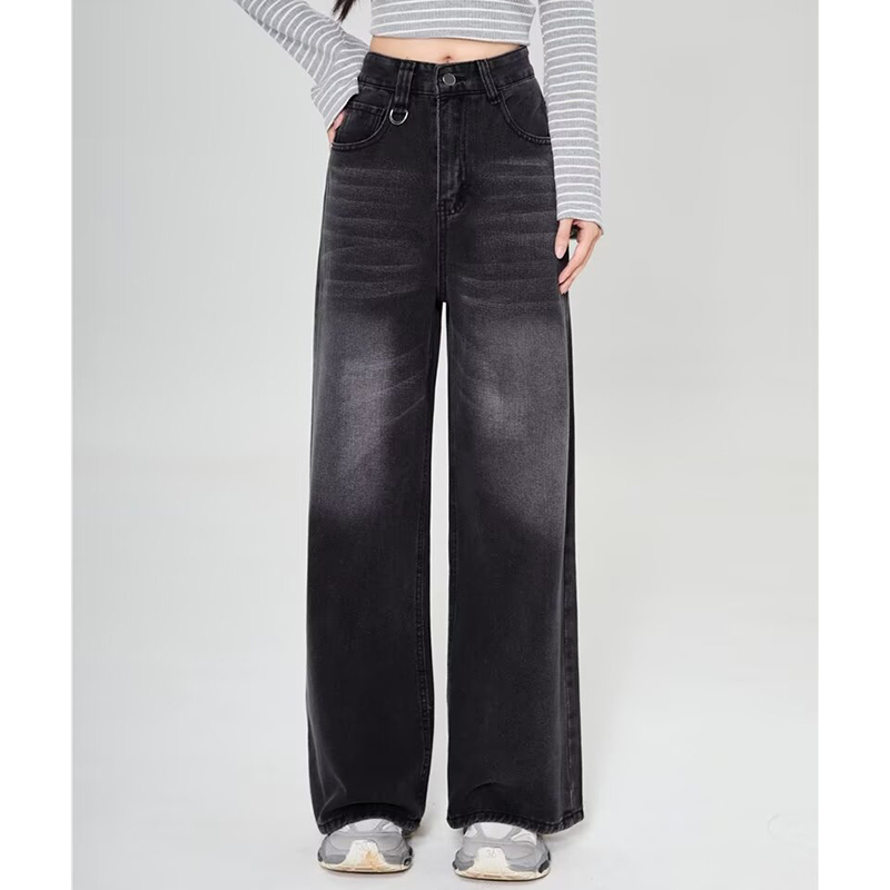 Été hommes Baggy jean unisexe Vintage Style américain droit jambe large Denim pantalon marque de mode offre spéciale pantalon décontracté