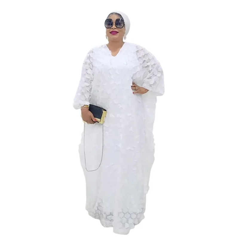 Abayas pour femmes dubaï africain musulman mode Robe en mousseline de soie Caftan Marocain robes de soirée Boubou Robe Djellaba Femme