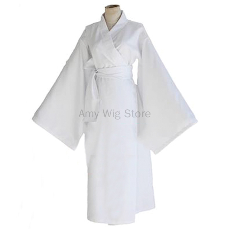 Robe Yukata blanche pour hommes et femmes, Kimono traditionnel japonais, sous-vêtements intérieur Nagajuban, Costume Noragami Yukine