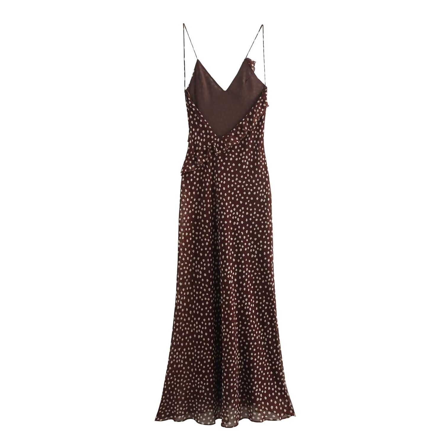 Vêtements pour femmes, style européen et américain, robe rétro sans manches à bretelles, à pois, avec décoration superposée, tendance et simple