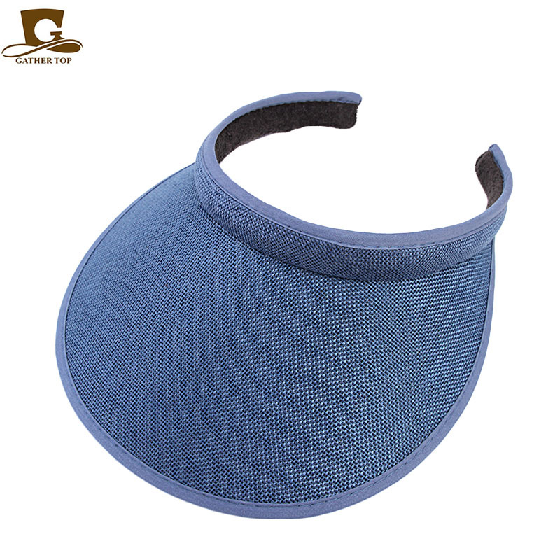 Visières de soleil pour femmes, chapeaux de mode en faux lin pour femmes, visières de sport pour femmes
